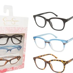 Jessica Simpson reading glasses ×2.0 3 pair